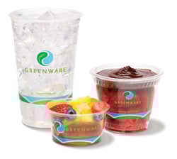 Three Greenware cups